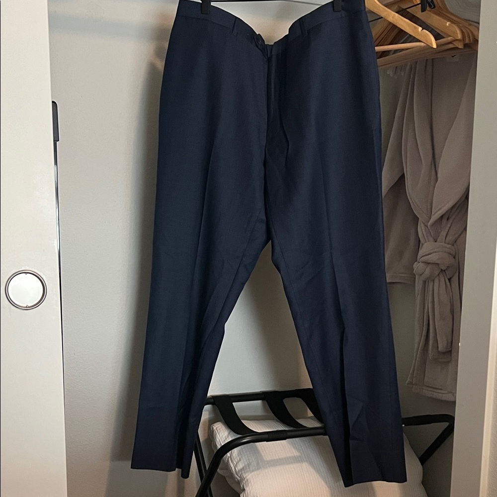 Tommy Hilfiger Men Navy Blue Suit Pants